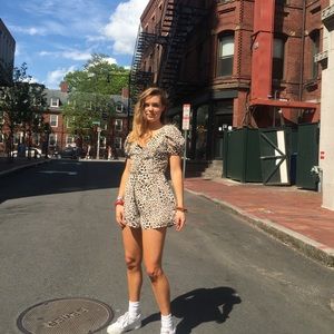 Nordstrom leopard printed romper